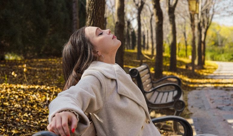 A girl in nature